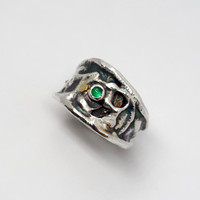 Artifact Ring with Green Onyx