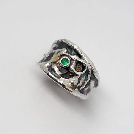 Artifact Ring with Green Onyx