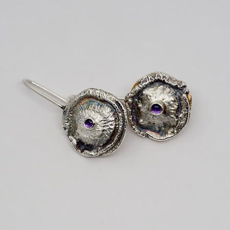 Amethyst Aura Earrings