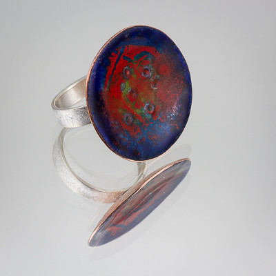 "Red and Blue" Ring