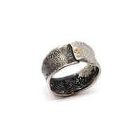 Gold Button Ring