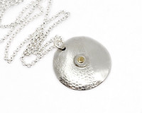 Silver Necklace With 18K Accent