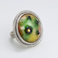 "Floating In Green" Ring