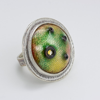 "Floating In Green" Ring